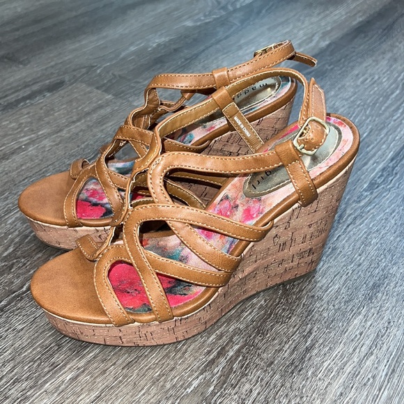 Steve Madden Cork Wedges 7.5 - Picture 7 of 12